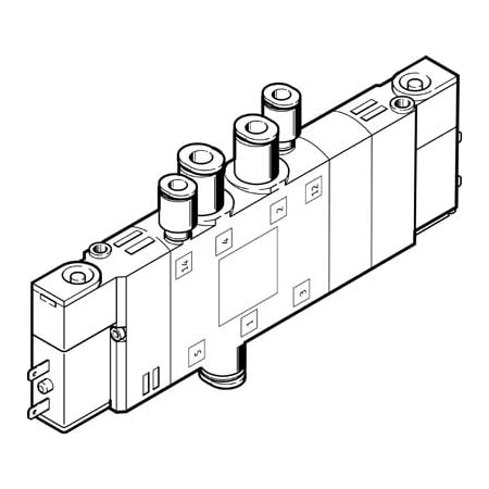Festo Solenoid Valve CPE14-M1BH-5/3ES-QS-6 CPE14-M1BH-5/3ES-QS-6